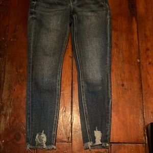 KanCan Blue Distressed Skinny Jeans